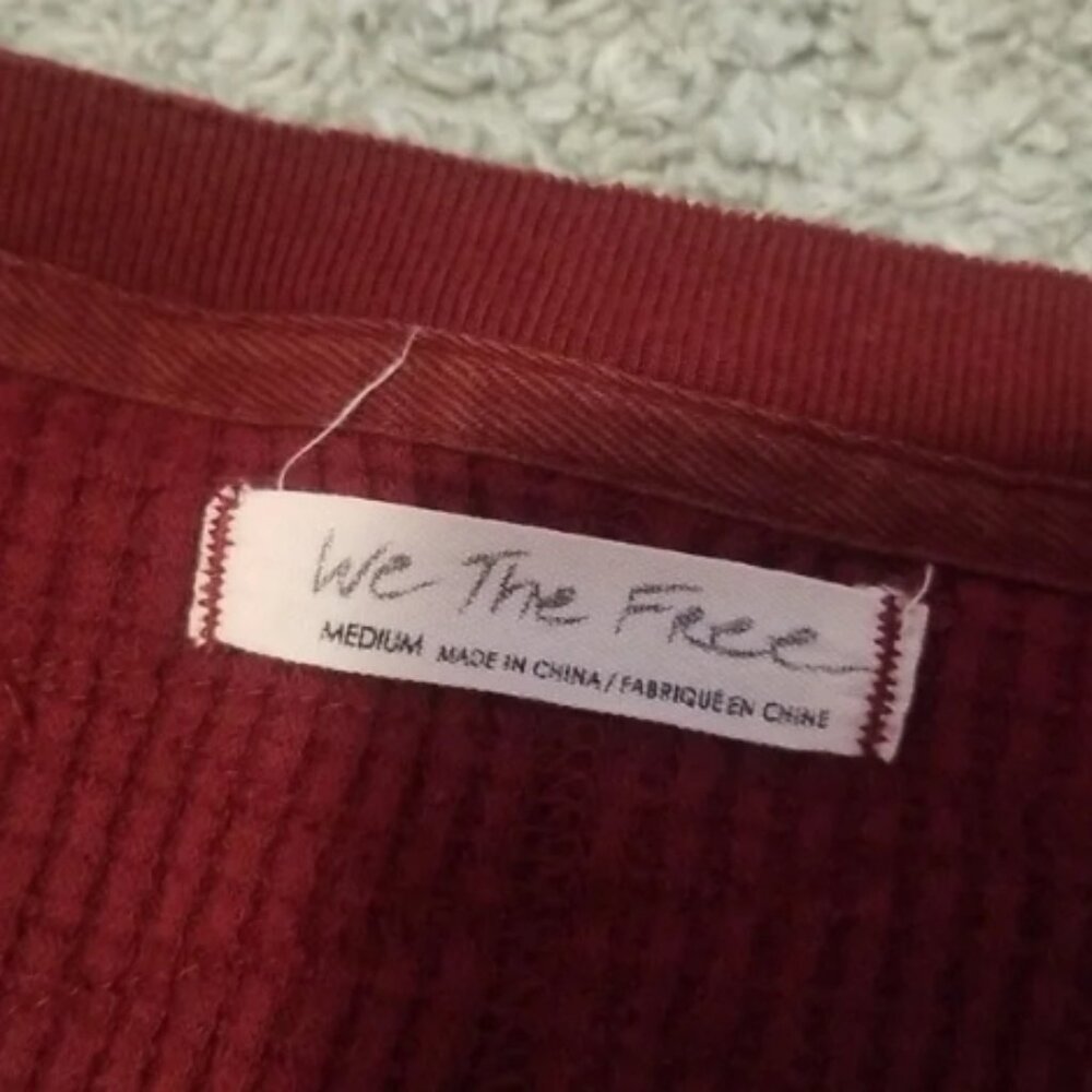 Oversized Owen Thermal In Red - Picture 6 of 6
